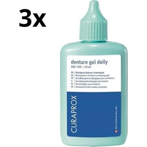 3x Curaprox BDC 100 Dagelijkse Reinigingsgel - 60 ml - Voordeelverpakking