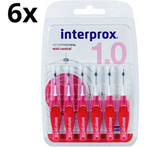 Interprox Premium Mini Conical - 2mm-4mm - 6 x 6 stuks - Voordeelverpakking