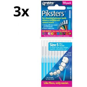 Piksters 5 Blauw 0.70mm - 3 x 10 stuks - Voordeelverpakking