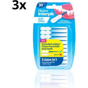 Piksters Interpik Interdentale Ragers - 3 x 30 stuks - Voordeelverpakking