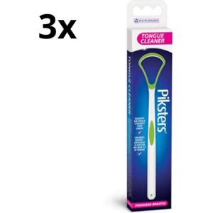 3x Piksters Tongue Cleaner Tongschraper - Voordeelverpakking