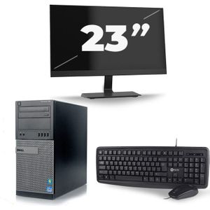 Dell Optiplex 790 Desktop - Intel Core i7-2e Generatie - 8GB RAM - 240GB SSD - Windows 10 + 1x 23 inch Monitor Zo goed als nieuw