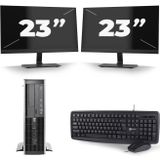 Dell Optiplex 3020 Micro Tower - Intel Core i5-4e Generatie - 8GB RAM - 256GB SSD - Windows 10 + 1x 24 inch Monitor