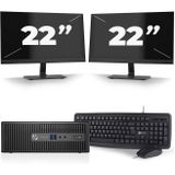 Dell Optiplex 3070 Micro USFF - Intel Core i5-9e Generatie - 16GB RAM - 256GB SSD - Windows 11 + 2x 23 inch Monitor Nette Staat