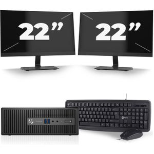 Dell Optiplex 3070 Micro USFF - Intel Core i5-9e Generatie - 16GB RAM - 256GB SSD - Windows 11 + 2x 23 inch Monitor Nette Staat