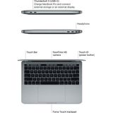 Apple Macbook Pro (Mid 2017) 13" - i7-7567U - 16GB RAM - 256GB SSD - 13 inch - Touch Bar - Thunderbolt (x4) - Zilver Zo goed als nieuw