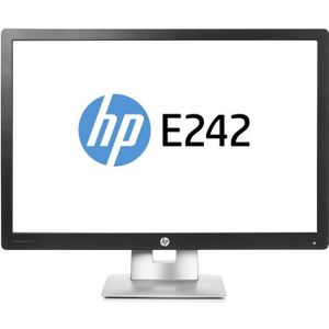HP E242 - 24 inch - 1920x1200 - DP - HDMI - VGA - Zwart Zo goed als nieuw