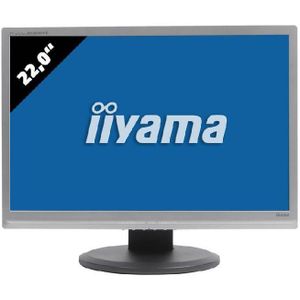 iiyama B2206WS Zilver - 22 inch - 1680x1050 - DVI - VGA - Zilver Zichtbaar gebruikt