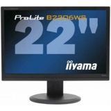 iiyama B2206WS Zwart - 22 inch - 1680x1050 - DVI - VGA - Zwart Zichtbaar gebruikt