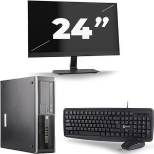 HP Compaq 8200 Elite USFF - Intel Core i3-2e Generatie - 8GB RAM - 128GB SSD - Windows 10 + 1x 24 inch Monitor