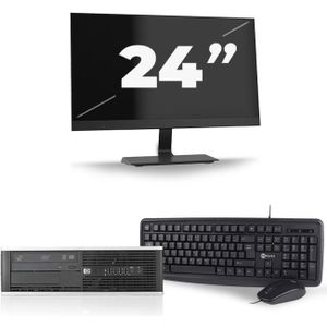 HP Compaq Pro 6300 SFF - Intel Core i3-3e Generatie - 8GB RAM - 128GB SSD - Windows 10 + 1x 24 inch Monitor