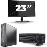 HP EliteDesk 800 G2 SFF - Intel Core i7-6e Generatie - 16GB RAM - 256GB SSD - Windows 11 + 1x 23 inch Monitor Nette Staat