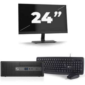 HP ProDesk 400 G3 SFF - Intel Core i5-6e Generatie - 8GB RAM - 240GB SSD - Windows 11 + 1x 24 inch Monitor