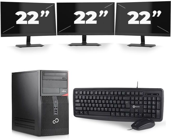 Dell Latitude 5410 - Intel Core i7-10e Generatie - 14 inch - 16GB RAM - 256GB SSD - Windows 11 + 3x 23 inch Monitor Zichtbaar gebruikt