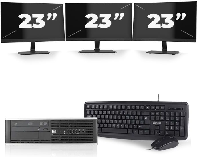 Dell Latitude E5270 - Intel Core i5-6e Generatie - 12 inch - 8GB RAM - 256GB SSD - Windows 11 + 2x 24 inch Monitor Nette Staat