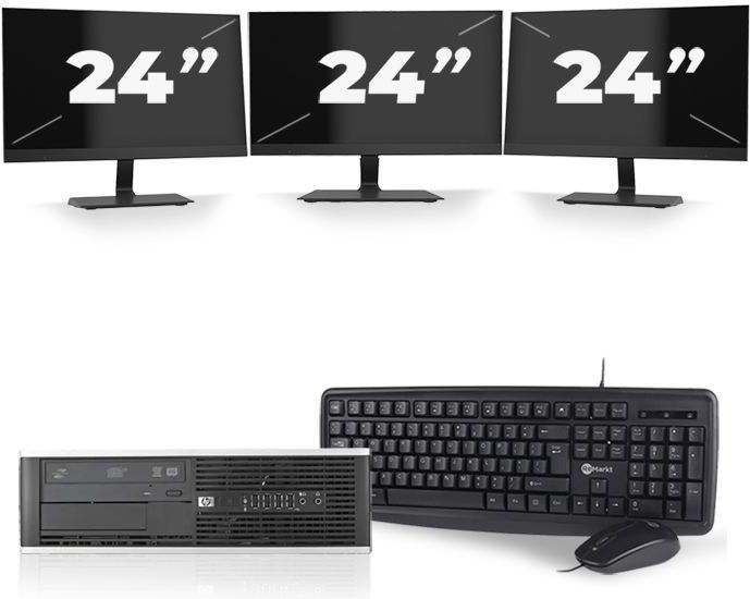 Dell Latitude E5270 - Intel Core i5-6e Generatie - 12 inch - 8GB RAM - 256GB SSD - Windows 11 + 3x 22 inch Monitor Nette Staat