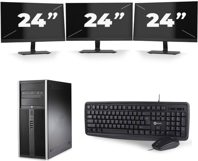 Dell Latitude E5470 - Intel Core i5-6e Generatie - 14 inch - 8GB RAM - 256GB SSD - Windows 11 + 2x 22 inch Monitor Zichtbaar gebruikt