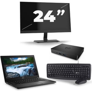 Dell Latitude 5490 - Intel Core i5-8e Generatie - 14 inch - 16GB RAM - 256GB SSD - Windows 11 + 1x 24 inch Monitor Zichtbare schade