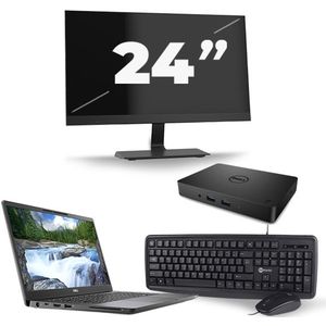 Dell Latitude 7300 - Intel Core i5-8e Generatie - 13 inch - 16GB RAM - 256GB SSD - Windows 11 + 1x 24 inch Monitor Nette Staat