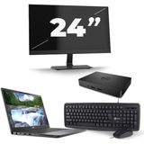 Dell Latitude 7300 - Intel Core i7-8e Generatie - 13 inch - 16GB RAM - 256GB SSD - Windows 11 + 1x 24 inch Monitor Zichtbare schade