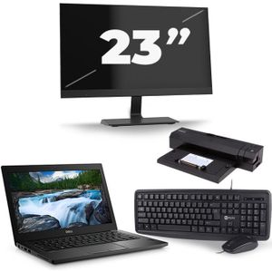 Dell Latitude 7490 - Intel Core i5-8e Generatie - 14 inch - 16GB RAM - 256GB SSD - Windows 11 + 1x 23 inch Monitor Nette Staat