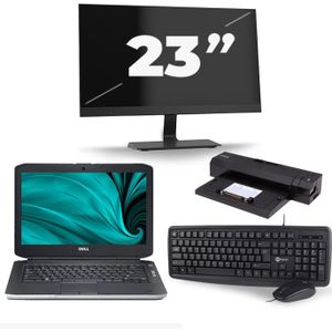 Dell Latitude E5430 - Intel Core i5-3e Generatie - 14 inch - 8GB RAM - 240GB SSD - Windows 10 + 1x 23 inch Monitor