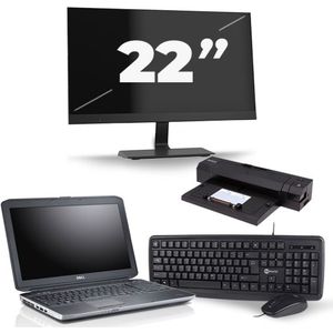 Dell Latitude E5530 - Intel Core i3-3e Generatie - 15 inch - 8GB RAM - 240GB SSD - Windows 10 + 1x 22 inch Monitor