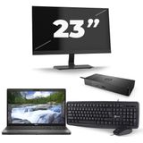 Dell Precision 3541 - Intel Core i7-9e Generatie - 15 inch - 16GB RAM - 256GB SSD - Windows 11 + 1x 23 inch Monitor Zichtbaar gebruikt