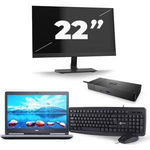 Dell Precision 7520 - Intel Core i7-6e Generatie - 15 inch - 16GB RAM - 512GB SSD - Windows 11 + 1x 22 inch Monitor