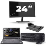 Lenovo ThinkPad T460s - Intel Core i5-6e Generatie - 14 inch - 8GB RAM - 256GB SSD - Windows 11 + 1x 24 inch Monitor Zichtbaar gebruikt