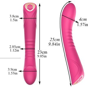 Grote Maat Dildo -- Zachte Siliconen Krachtige Vibrator -- G-Spot Stimulator -- Sex Speeltje Voor Volwassenen