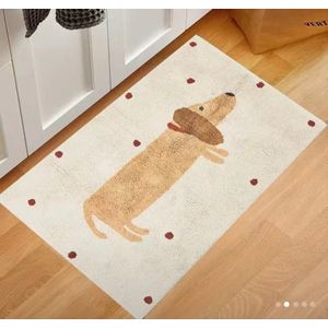 Teckel - deurmat - mat - tapijt - hond - zacht - 40x60cm