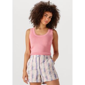 YDENCE - Knitted Top - Roze - Nylon en Viscose