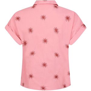 Ydence - Blouse - Roze - Linnen - Zonnige Blouse in Koraalcharme