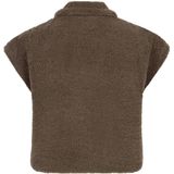 Ydence - Teddy Gilet - Donkergroen