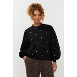 Ydence - Ws2516 - Sweater - Zwart/Goud - Dames
