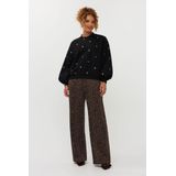 Ydence - Ws2516 - Sweater - Zwart/Goud - Dames