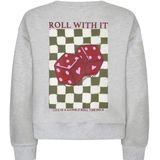 Ydence Sweater Roll With It Truien & vesten Dames - Sweater - Hoodie - Vest- Lichtgrijs - Maat XS