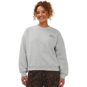 Ydence Sweater Roll With It Truien & vesten Dames - Sweater - Hoodie - Vest- Lichtgrijs - Maat XS