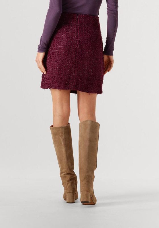 Ydence Skirt Femke Dames - Korte rok - Bordeaux - Maat XS