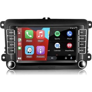 Autoradio 7 inch voor Seat/Skoda/Volkswagen 1GB+16GB Android 12 Carplay/Auto/GPS/RDS/DSP/NAV/DAB+