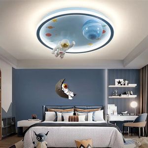 LuxiLamps - Cartoon Plafondlamp - Wereldbol met Verlichting - Kinderkamer - Slaapkamerlamp - Dimbaar 3000k-6500k - Aardbol LED Lamp - Decoratie