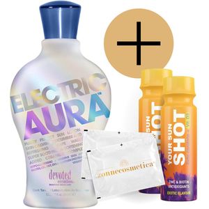 Devoted Creations - Electric Aura + 2 Your Sun Shots + 2 Verfrissingsdoekjes