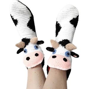 Koe Sokken - Grappig - Huissokken - Unisex - One Size