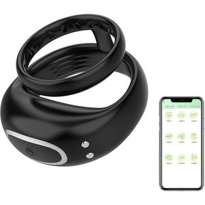 Cockring Vibrator - Ook via app bestuurbaar - Penis ring - Trilfunctie - Masturbator - Scrotum stimulatie - Balzak - Tril