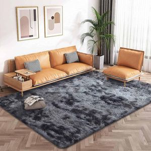 Woonkamertapijt, Shaggy-tapijt, slaapkamer, modern tapijt, indoor, comfortabel, huis, vloertapijt (grijs/zwart, 200 x 300 cm)