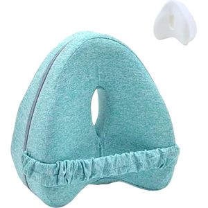 Orthopedisch Kussen voor Benen en Knieën. Kussen voor Zijslapers. Traagschuim Beenkussen. Ergonomisch Kniekussens om Rugpijn, Heup, Ischias en Gewrichten te Verlichten.
