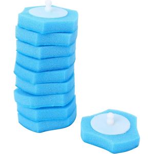32 stuks wegwerptoiletborstelkop, wc-reiniger, vervanging, desinfectie-navullingen voor toiletstokken, toiletborstelkoppen, wegwerp-wc-staafkoppen, sponskop voor toiletborste