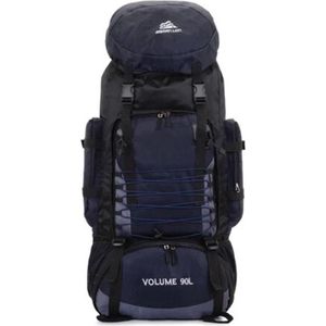 WoYoW®- Extra Groot - 80 x 36 x 25 cm-90 liter - Blauw - Backpack XL -Heupriem - 6 Vakken - Militaire Rugzak - Rugtas - Reistas - Rugzak - Hiken - Outdoor - Survival