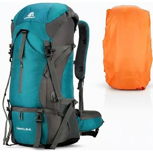 Avoir Avoir®-Hiking Backpack- 70L Backpacks-Waterdichte Nylon-Groen-Rugzak- Tas- Camping -Reistas met Regenhoes - Bol.com